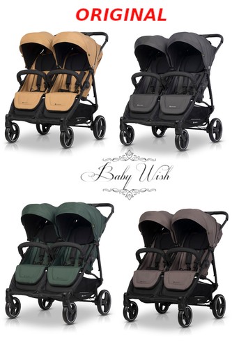 Eurocart doblo twin pram - twin, buggy