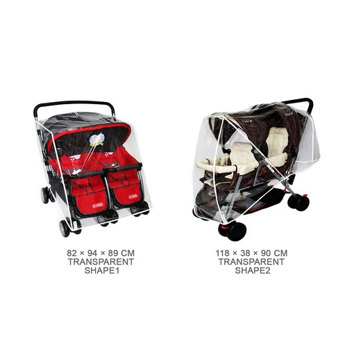 Twin stroller rain - twin,