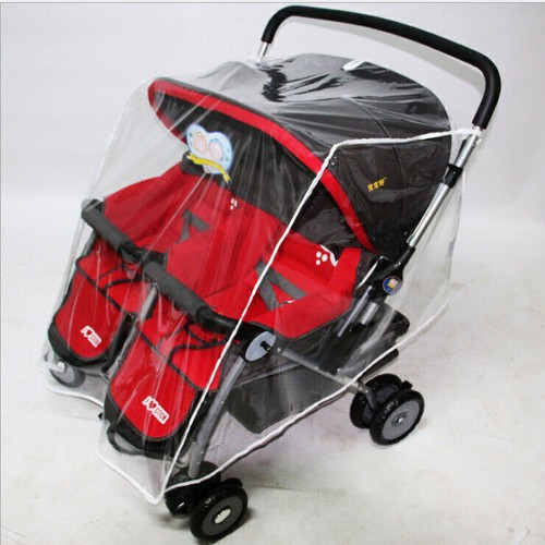 Double stroller rain cover - rain,