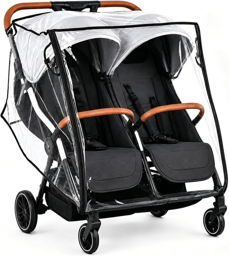 Double pram rain cover - rain,